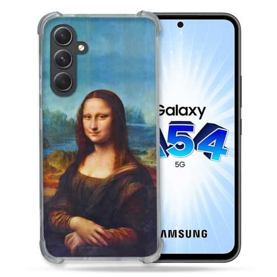 Coque Renforcée En Verre Trempé Pour Samsung Galaxy A54 5G Peinture Joconde