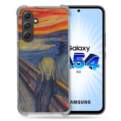 Coque Renforcée En Verre Trempé Pour Samsung Galaxy A54 5G Peinture Le Cri
