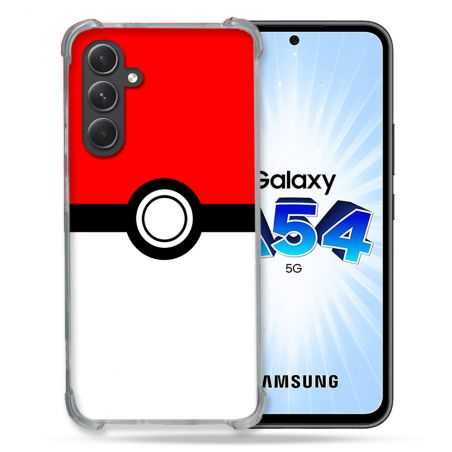 Coque Renforcée En Verre Trempé Pour Samsung Galaxy A54 5G Pokemon Pokeball