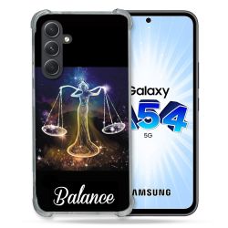 Coque Renforcée En Verre Trempé Pour Samsung Galaxy A54 5G Signe Zodiaque 2 Balance