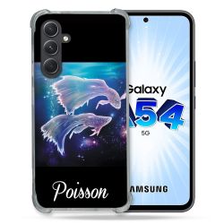 Coque Renforcée En Verre Trempé Pour Samsung Galaxy A54 5G Signe Zodiaque 2 Poisson