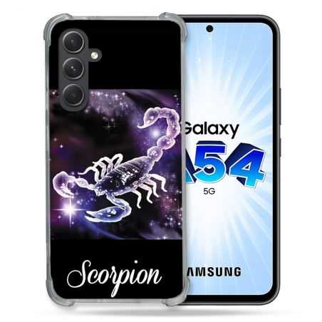 Coque Renforcée En Verre Trempé Pour Samsung Galaxy A54 5G Signe Zodiaque 2 Scorpion