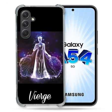 Coque Renforcée En Verre Trempé Pour Samsung Galaxy A54 5G Signe Zodiaque 2 Vierge