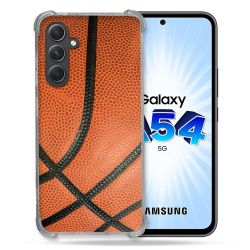Coque Renforcée En Verre Trempé Pour Samsung Galaxy A54 5G Sport Ballon Basket