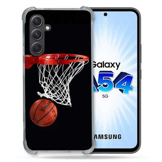 Coque Renforcée En Verre Trempé Pour Samsung Galaxy A54 5G Sport Basket Panier