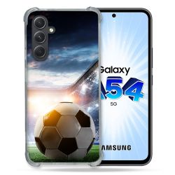 Coque Renforcée En Verre Trempé Pour Samsung Galaxy A54 5G Sport Football Stade