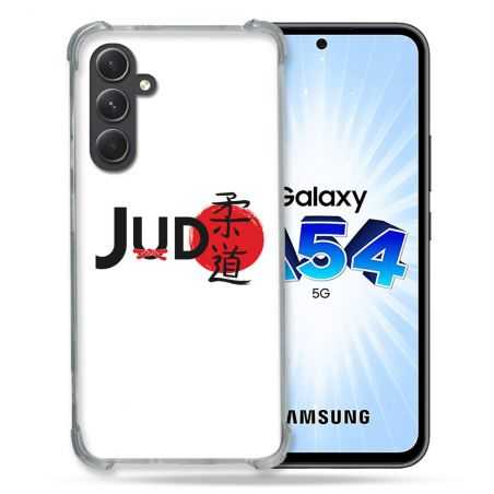 Coque Renforcée En Verre Trempé Pour Samsung Galaxy A54 5G Sport Judo Logo