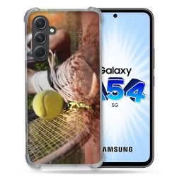 Coque Renforcée En Verre Trempé Pour Samsung Galaxy A54 5G Sport Tennis Glissade