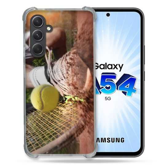Coque Renforcée En Verre Trempé Pour Samsung Galaxy A54 5G Sport Tennis Glissade