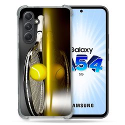 Coque Renforcée En Verre Trempé Pour Samsung Galaxy A54 5G Sport Tennis Reflet