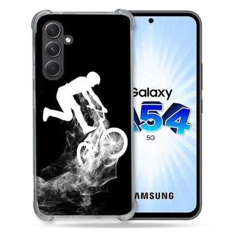 Coque Renforcée En Verre Trempé Pour Samsung Galaxy A54 5G Sport VTT Noir