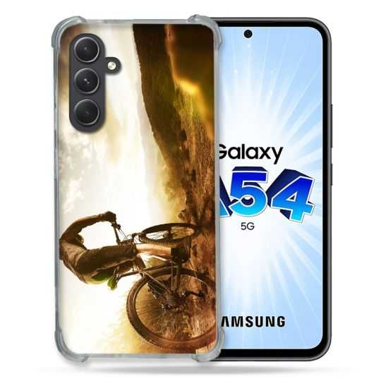 Coque Renforcée En Verre Trempé Pour Samsung Galaxy A54 5G Sport VTT Soleil