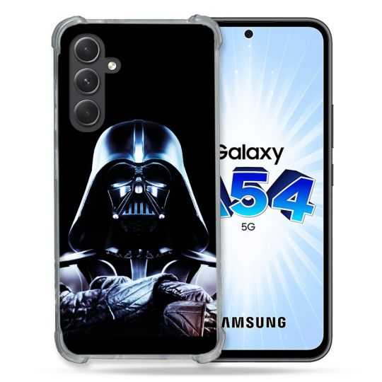 Coque Renforcée En Verre Trempé Pour Samsung Galaxy A54 5G Star Wars - Dark Vador Noir