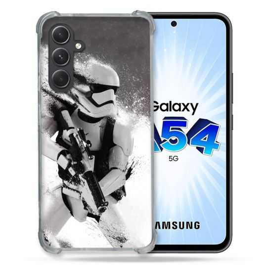 Coque Renforcée En Verre Trempé Pour Samsung Galaxy A54 5G Star Wars - Trooper