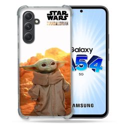 Coque Renforcée En Verre Trempé Pour Samsung Galaxy A54 5G Star Wars - Yoda bebe soleil