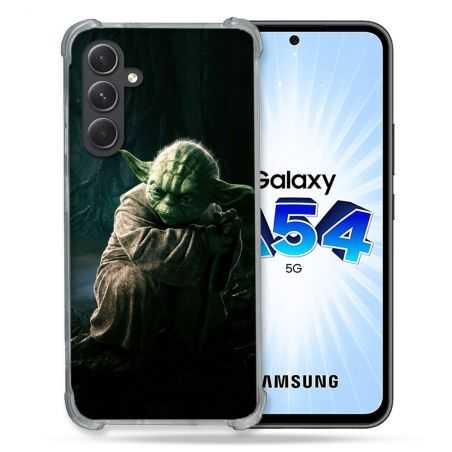 Coque Renforcée En Verre Trempé Pour Samsung Galaxy A54 5G Star Wars - Yoda sombre