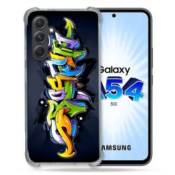 Coque Renforcée En Verre Trempé Pour Samsung Galaxy A54 5G Street Art Graffiti