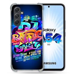 Coque Renforcée En Verre Trempé Pour Samsung Galaxy A54 5G Street Art Rap