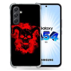 Coque Renforcée En Verre Trempé Pour Samsung Galaxy A54 5G Tete de Mort Diable