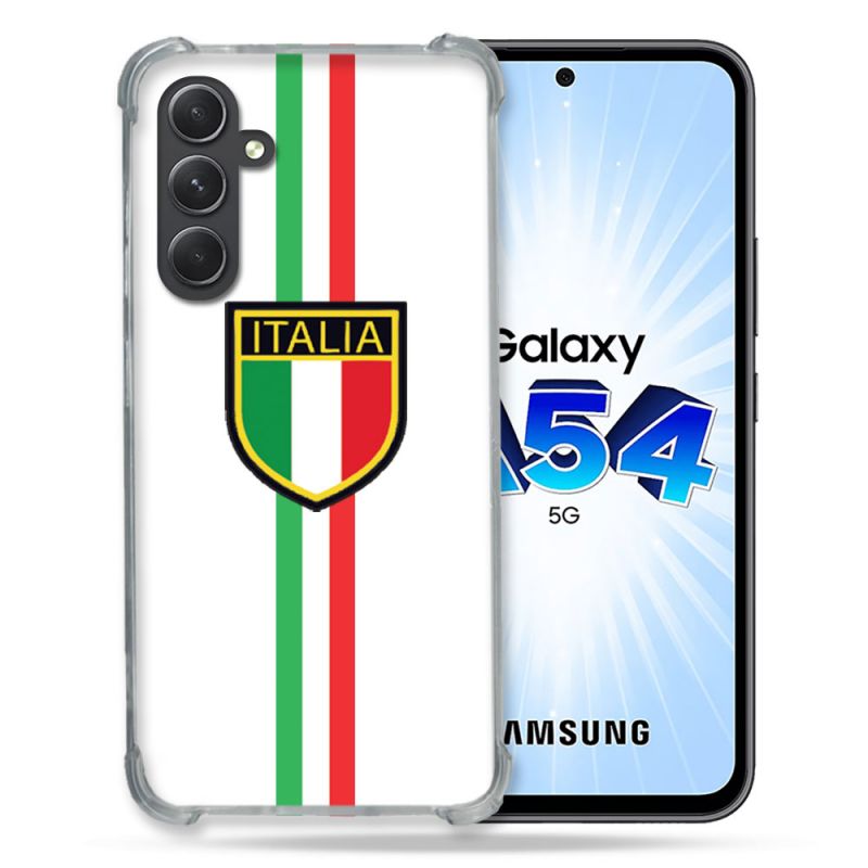 Coque Renforcée En Verre Trempé Pour Samsung Galaxy A54 5G Voyage Italie 3 Blanc