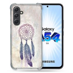 Coque Renforcée En Verre Trempé Pour Samsung Galaxy A54 5G Zen Attrape Reve Blanc