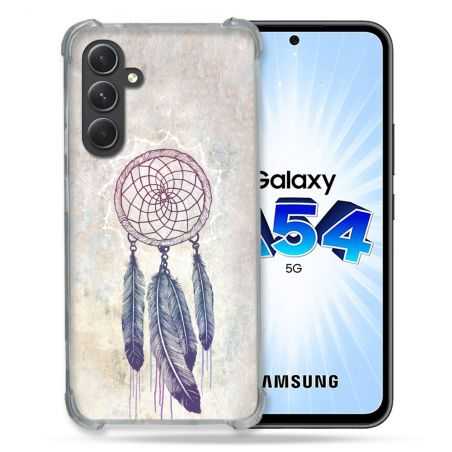 Coque Renforcée En Verre Trempé Pour Samsung Galaxy A54 5G Zen Attrape Reve Blanc