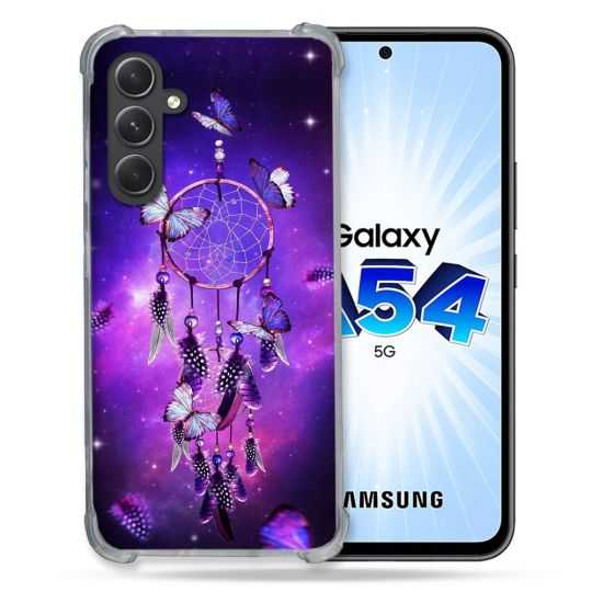 Coque Renforcée En Verre Trempé Pour Samsung Galaxy A54 5G Zen Attrape Reve Papillon