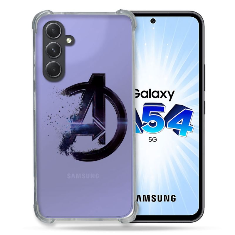 Coque Renforcée En Verre Trempé Transparente Pour Samsung Galaxy A54 5G Avenger