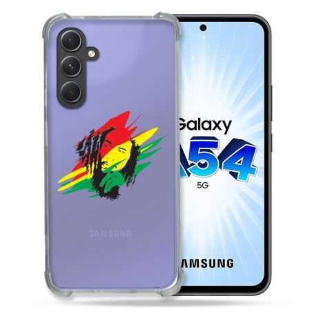 Coque Renforcée En Verre Trempé Transparente Pour Samsung Galaxy A54 5G Bob Marley Graf
