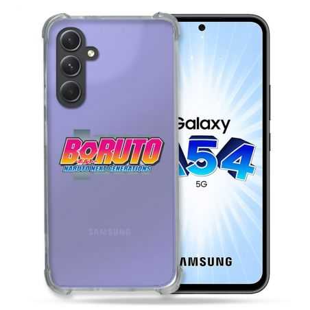 Coque Renforcée En Verre Trempé Transparente Pour Samsung Galaxy A54 5G Boruto Logo
