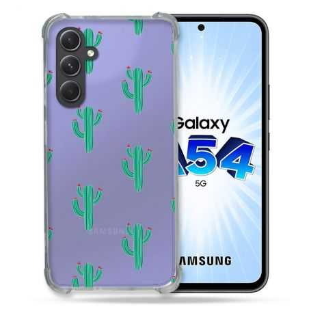 Coque Renforcée En Verre Trempé Transparente Pour Samsung Galaxy A54 5G Cactus