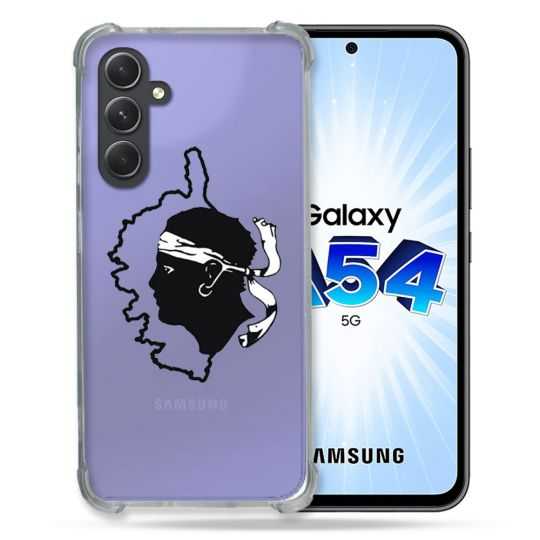 Coque Renforcée En Verre Trempé Transparente Pour Samsung Galaxy A54 5G Corse
