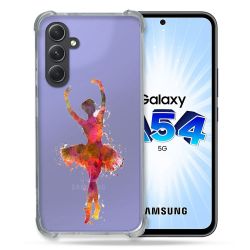 Coque Renforcée En Verre Trempé Transparente Pour Samsung Galaxy A54 5G Danseuse etoile