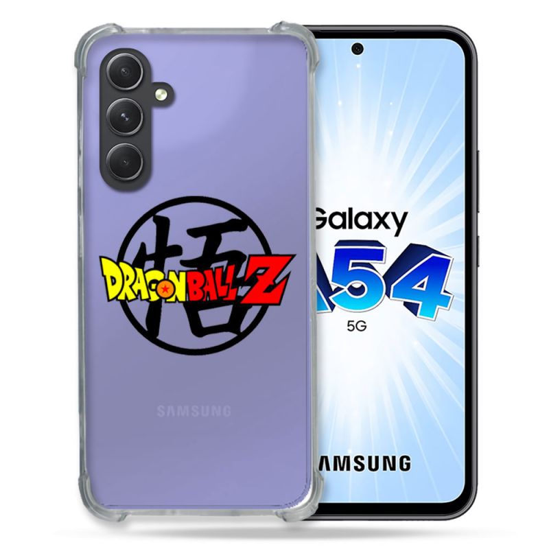 Coque Renforcée En Verre Trempé Transparente Pour Samsung Galaxy A54 5G Dragon Ball Logo