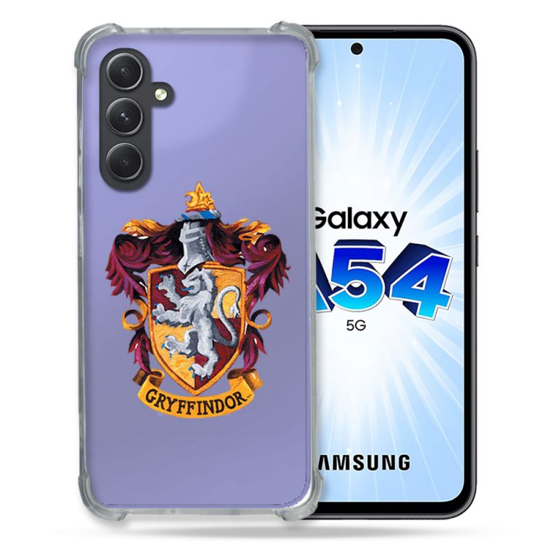 Coque Renforcée En Verre Trempé Transparente Pour Samsung Galaxy A54 5G Harry Potter Griffindor