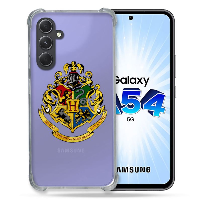 Coque Renforcée En Verre Trempé Transparente Pour Samsung Galaxy A54 5G Harry Potter Poudlard