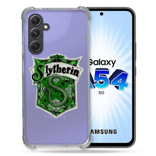 Coque Renforcée En Verre Trempé Transparente Pour Samsung Galaxy A54 5G Harry Potter Slytherin