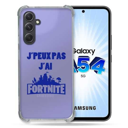 Coque Renforcée En Verre Trempé Transparente Pour Samsung Galaxy A54 5G Jpeux pas jai Fortnite