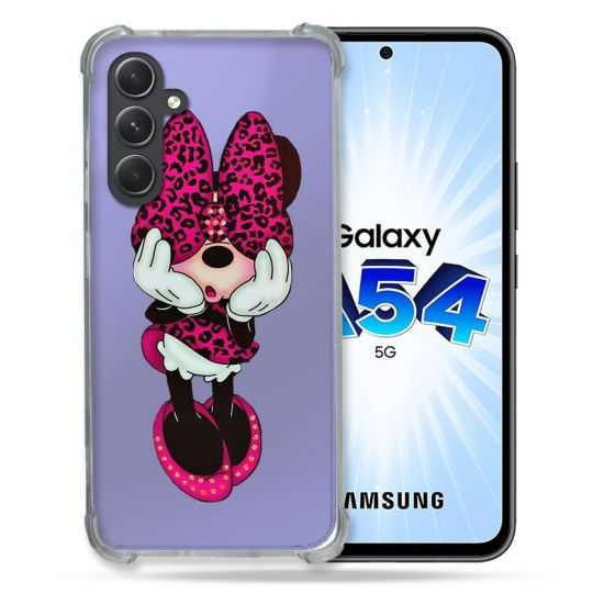 Coque Renforcée En Verre Trempé Transparente Pour Samsung Galaxy A54 5G Minnie