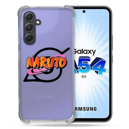 Coque Renforcée En Verre Trempé Transparente Pour Samsung Galaxy A54 5G Naruto Logo