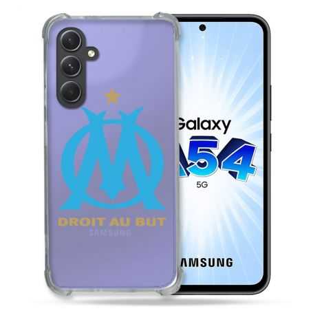 Coque Renforcée En Verre Trempé Transparente Pour Samsung Galaxy A54 5G Olympique Marseille OM