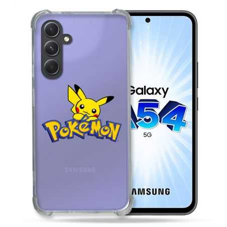 Coque Renforcée En Verre Trempé Transparente Pour Samsung Galaxy A54 5G Pokemon