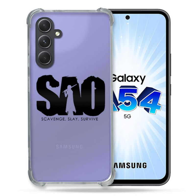 Coque Renforcée En Verre Trempé Transparente Pour Samsung Galaxy A54 5G SAO