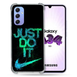 Coque Renforcée En Verre Trempé Pour Samsung Galaxy A34 5G Nike Just Do It