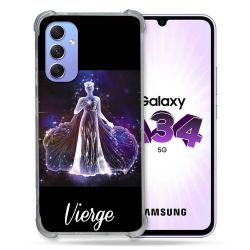 Coque Renforcée En Verre Trempé Pour Samsung Galaxy A34 5G Signe Zodiaque 2 Vierge