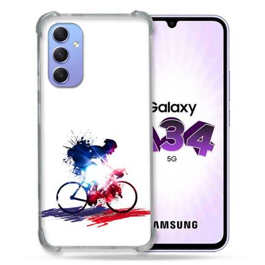 Coque Renforcée En Verre Trempé Pour Samsung Galaxy A34 5G Sport Cyclisme France