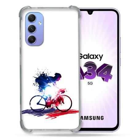 Coque Renforcée En Verre Trempé Pour Samsung Galaxy A34 5G Sport Cyclisme France