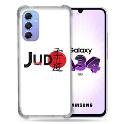 Coque Renforcée En Verre Trempé Pour Samsung Galaxy A34 5G Sport Judo Logo