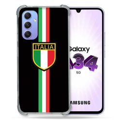 Coque Renforcée En Verre Trempé Pour Samsung Galaxy A34 5G Voyage Italie 3 Noir