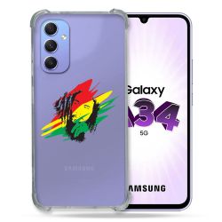 Coque Renforcée En Verre Trempé Transparente Pour Samsung Galaxy A34 5G Bob Marley Graf